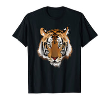 Load image into Gallery viewer, Tiger Head T-Shirt Animal Protection Cool Vintage Retro Tee
