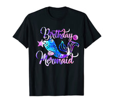 Load image into Gallery viewer, Birthday Mermaid T-shirt Birthday Mermaid Outfit Costume
