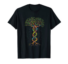 Load image into Gallery viewer, DNA Tree of Life Genetics Colorful Biology Science T-Shirt

