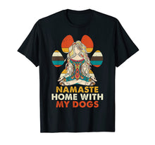 Load image into Gallery viewer, Namaste Home With My Dogs Yoga T-Shirt Funny Paw Tee
