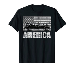 American Tow Truck Driver | Patriotic Pick-up T-shirt Gift
