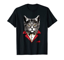 Load image into Gallery viewer, Funny Cat Wearing Tuxedo Graphic Cats Lover Gift T-Shirt
