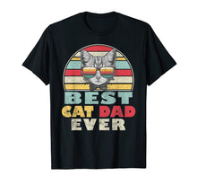 Load image into Gallery viewer, Vintage Best Cat Dad Ever T-Shirt Cat Daddy Father Gift Men

