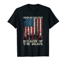 Load image into Gallery viewer, Home Of The Free Because Of The Brave American Flag T Shirt
