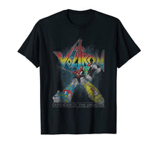 Load image into Gallery viewer, Voltron Retro Defender Rainbow Graphic T-Shirt
