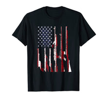 Load image into Gallery viewer, Gun 4th of July American T-shirt USA Pride Flag Funny Gift
