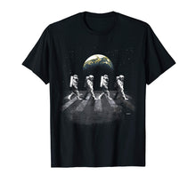Load image into Gallery viewer, Astronauts in Walking in Space Earth Moon T-Shirt
