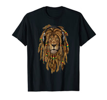 Load image into Gallery viewer, Marley Lion Art Dreadlock Rastafari T-Shirt for Rasta Lover
