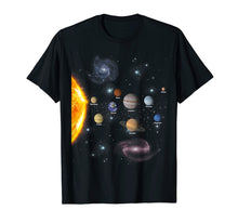 Load image into Gallery viewer, Solar System T Shirt - Awesome Gift Tshirt For Space Geeks

