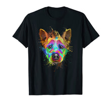 Load image into Gallery viewer, Splash Art Cattle Dog T-Shirt | Blue heeler Lover Gifts
