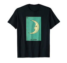 Load image into Gallery viewer, La Luna Tarot card Vintage The Moon Tarot Card T-shirt
