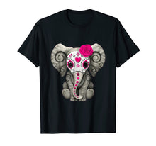 Load image into Gallery viewer, Dead Sugar Skull Elephant Funny Halloween Costume Gift Shirt
