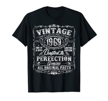 Load image into Gallery viewer, Classic 50th birthday gift Vintage 1969 tshirt for men women
