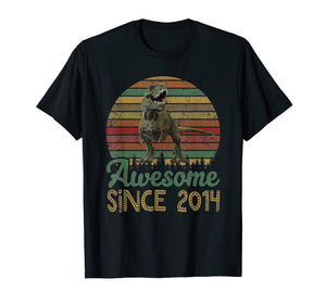 5th Birthday Gift Shirt Dinosaur 5 Year Old Tshirt