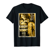 Load image into Gallery viewer, Mens Vintage Movie Poster T Shirt - Mummy Horror Movie Tee
