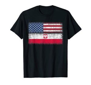 Polish Roots American Grown Poland Usa Flag Polska America