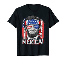 Load image into Gallery viewer, 4th of July Shirts for Men Merica Abe Lincoln Boys Kids Gift
