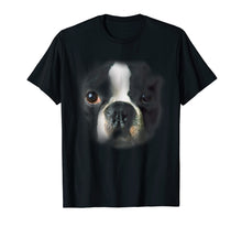 Load image into Gallery viewer, Boston Terrier Face T-shirt
