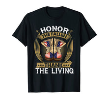 Load image into Gallery viewer, Honor The Fallen Thank The Living Memorial Day T-Shirt Gift
