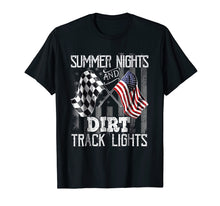 Load image into Gallery viewer, Summer Nights and Dirt Track Lights Moto racing T-Shirt
