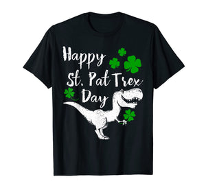Happy St. Pat Trex Day T-Shirt Dinosaur St. Patrick's Day T-Shirt-207871