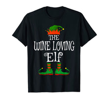 Load image into Gallery viewer, The Wine Loving Elf Family Matching Funny Christmas Gift T-Shirt
