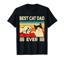 Load image into Gallery viewer, Best Cat Dad Ever T-Shirt Funny Cat Dad Father Vintage Gift T-Shirt-389615
