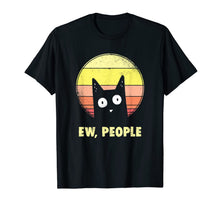 Load image into Gallery viewer, Ew, People Vintage Funny Cat Lover Gift, Graphic Cat T-Shirt-193586

