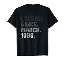 Load image into Gallery viewer, Born In March 1999 Legend 21 Years Old 21st Birthday Gift T-Shirt-131137
