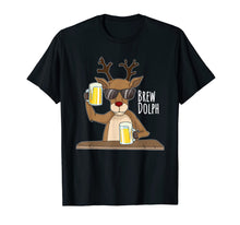 Load image into Gallery viewer, Brew Dolph Shirt, Funny Rudolph Christmas Holiday Tee Shirt
