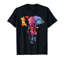 Load image into Gallery viewer, Elephant Watercolor Art Design For People Who Love Elephants T-Shirt
