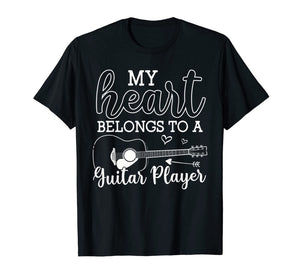 I Love My Guitar Player Husband Wife Gifts Valentines Gift T-Shirt-4034919