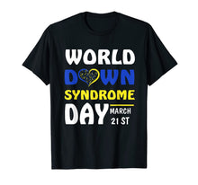 Load image into Gallery viewer, World Down Syndrome Awareness T-Shirt March 21 Yellow Blue T-Shirt-288505
