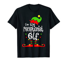 Load image into Gallery viewer, Receptionist Elf Christmas Costume Mom Dad Xmas T-Shirt
