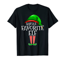 Load image into Gallery viewer, Santa's Favorite Elf Group Matching Family Christmas Gift T-Shirt
