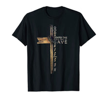 Load image into Gallery viewer, John 3:16 Christian Cross Bible T-Shirt-172030
