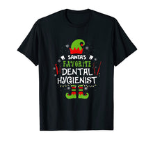 Load image into Gallery viewer, Santa's Favorite Dental Hygienist Xmas Light Hat Christmas T-Shirt
