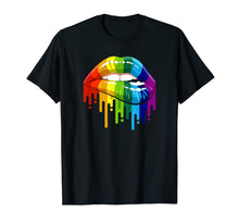 Load image into Gallery viewer, LGBT Rainbow Lip Gay Pride T-Shirt-860618
