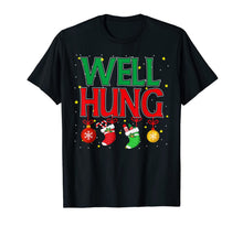 Load image into Gallery viewer, Well Hung Christmas Stocking - Offensive Inappropriate Gift T-Shirt
