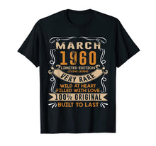 Load image into Gallery viewer, Vintage 60th Birthday March 1960 Shirt 60 Years Old T-Shirt-104250
