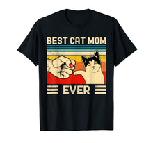 Load image into Gallery viewer, Best Cat Mom Ever T-Shirt Funny Cat Mom Mother Vintage Gift T-Shirt-530674
