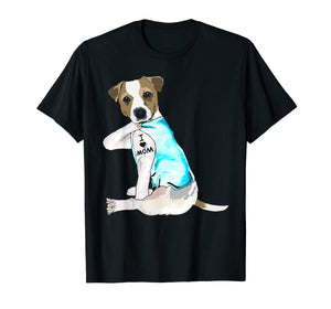 I Love Mom Jack Russell Terrier Tattooed T-Shirt-394121