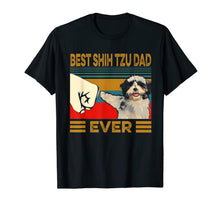 Load image into Gallery viewer, Best Shih Tzu Dad Ever Retro Vintage T-Shirt-597950
