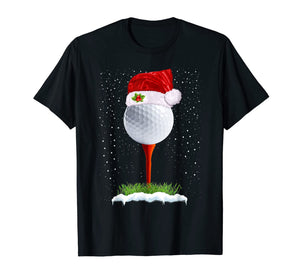 Funny Golfing Christmas Shirt Holiday Golf Ball T-Shirt