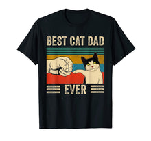 Load image into Gallery viewer, Mens Vintage Best Cat Dad Ever Bump Fit T-Shirt-308896

