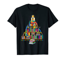 Load image into Gallery viewer, Merry Christmas Library Tree Gift For Book Lover Librarian T-Shirt
