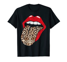 Load image into Gallery viewer, Red Lips Leopard Tongue Trendy Vintage Grunge Animal Print T-Shirt-854048
