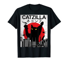 Load image into Gallery viewer, Vintage Catzilla - Japanese Cat Style - Retro Sunset Kitten T-Shirt
