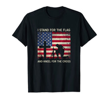 Load image into Gallery viewer, I Stand For The Flag And Kneel For The Cross Gift T-Shirt-416882
