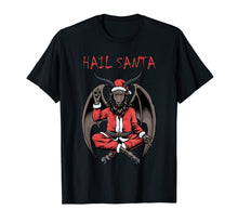 Load image into Gallery viewer, Christmas Hail Santa Satanism Goat Baphomet Atheist Satan T-Shirt
